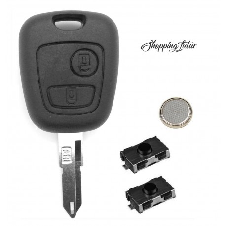 Clé plip coque télécommande pour peugeot 106 107 206 306 307 406