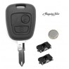 Clé plip coque télécommande pour peugeot 106 107 206 306 307 406