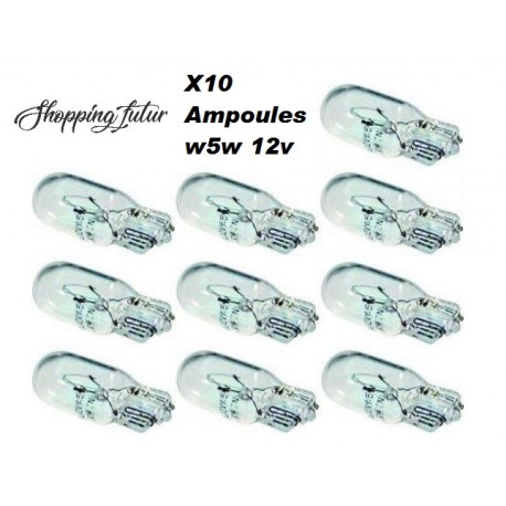 X10 Ampoule W5W 12V halogène voiture moto camion