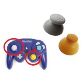 STICK GRIS ET JAUNE POUR MANETTE GAME CUBE